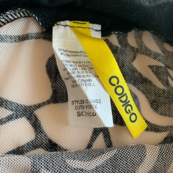 CODIGO MESH FLORAL PENCIL SKIRT - Picture 3 of 7